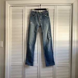 SAMARIA LEAH Zodiac “AQUARIUS” Jeans in Classic Rinse